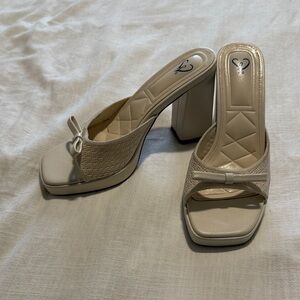 Windsor Elegant Cream Heeled Sandals